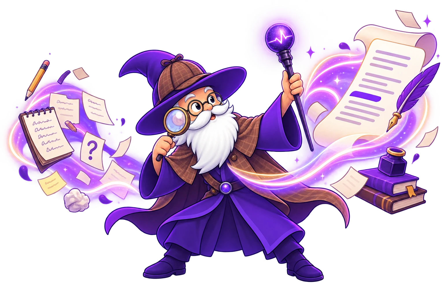 VoiceWiz wizard sculpting language, microphone angled toward text
